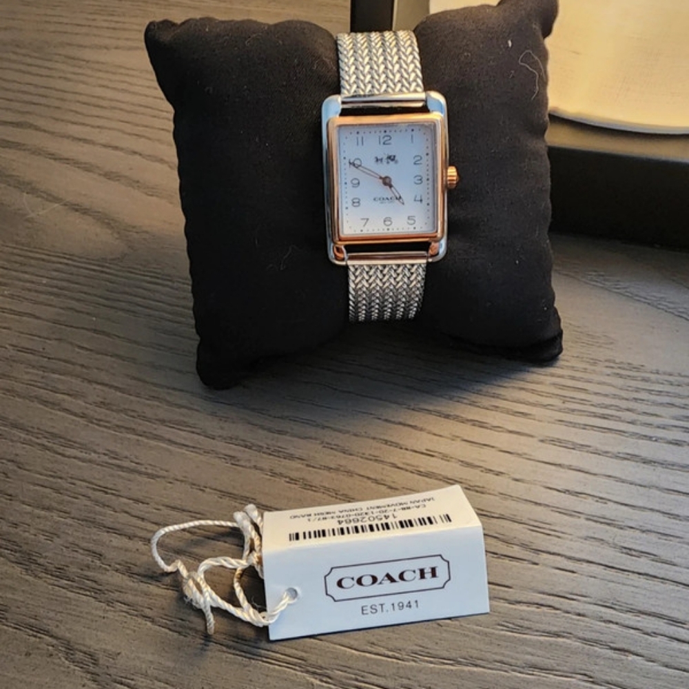Coach Stainless Steel Silver and Gold Watch